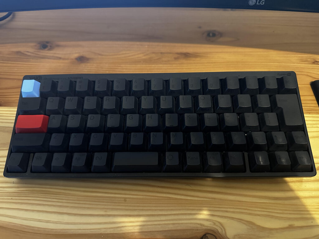 実際に僕が使っているHHKB Professional HYBRID Type-Sの写真