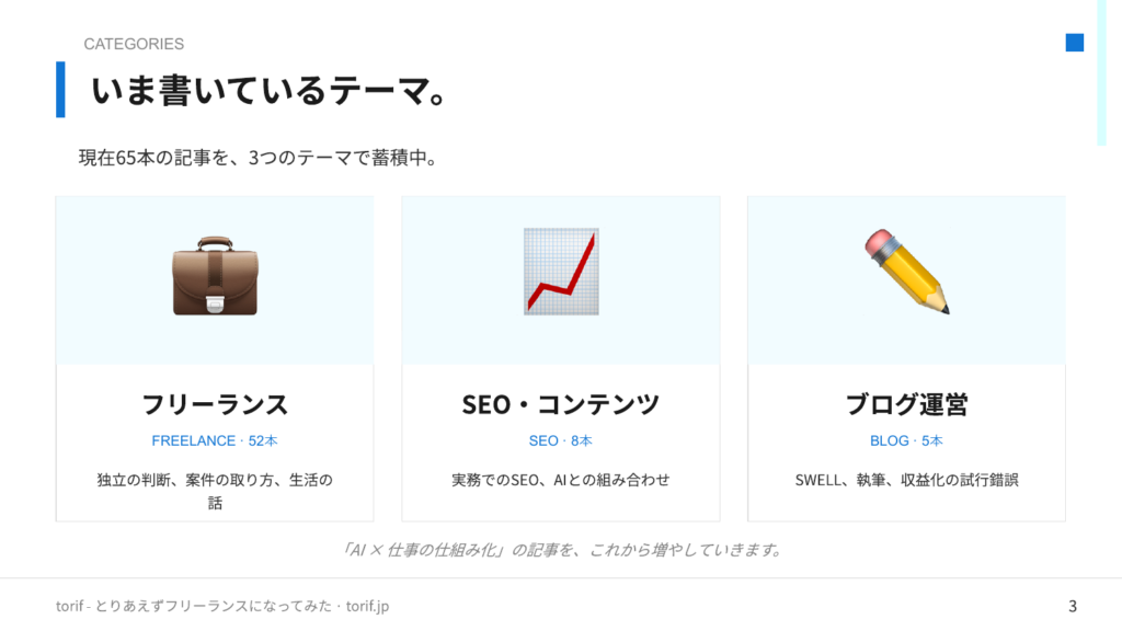 Claude Codeで自動生成したスライドのサンプル4枚目